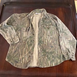 Vintage camo button up